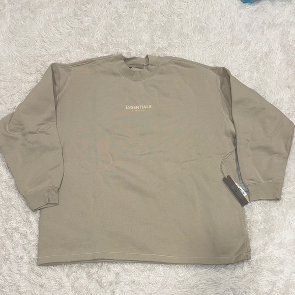 Essentials Beige Sweatshirt